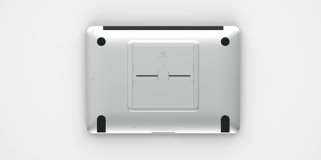 Alt view image 9 of 10 - MAJEXTAND Paper-Thin Stand for MacBook, Laptop Riser, Slim Portable Ergonomic Ventilated Stand, 6 Adjustable Heights from 2.1" to 3.6", Compatible with Laptops Up to 18, US Patented (Snow White)