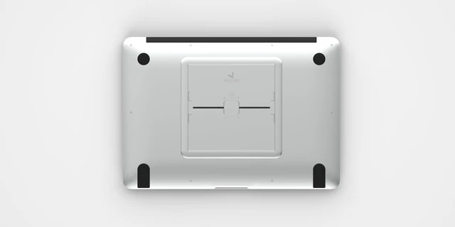Alt view image 9 of 10 - MAJEXTAND Paper-Thin Stand for MacBook, Laptop Riser, Slim Portable Ergonomic Ventilated Stand, 6 Adjustable Heights from 2.1" to 3.6", Compatible with Laptops Up to 18, US Patented (Black)