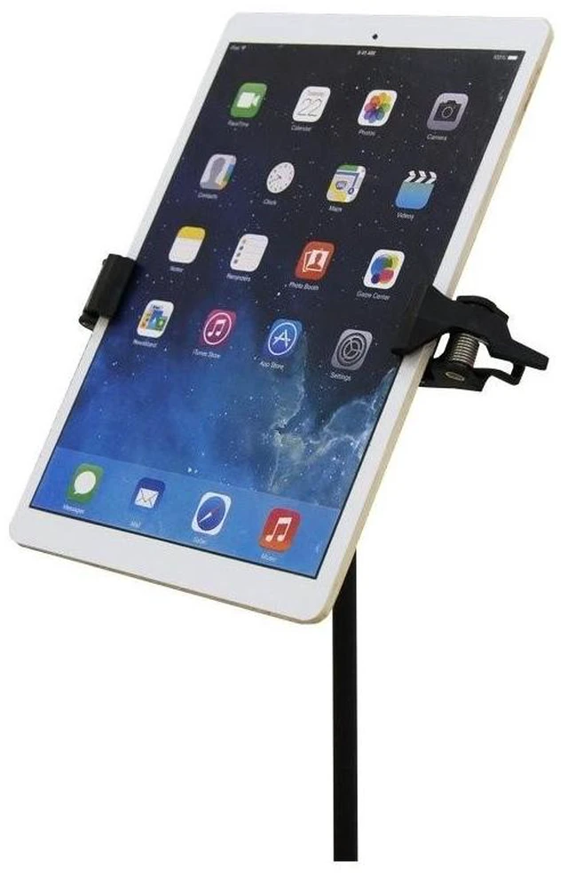 Alt view image 6 of 10 - AirTurn Manos Universal Tablet and Phone Holder (Mic Stand Not Included)