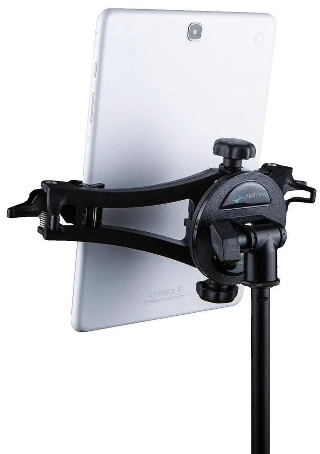 Alt view image 7 of 10 - AirTurn Manos Universal Tablet and Phone Holder (Mic Stand Not Included)