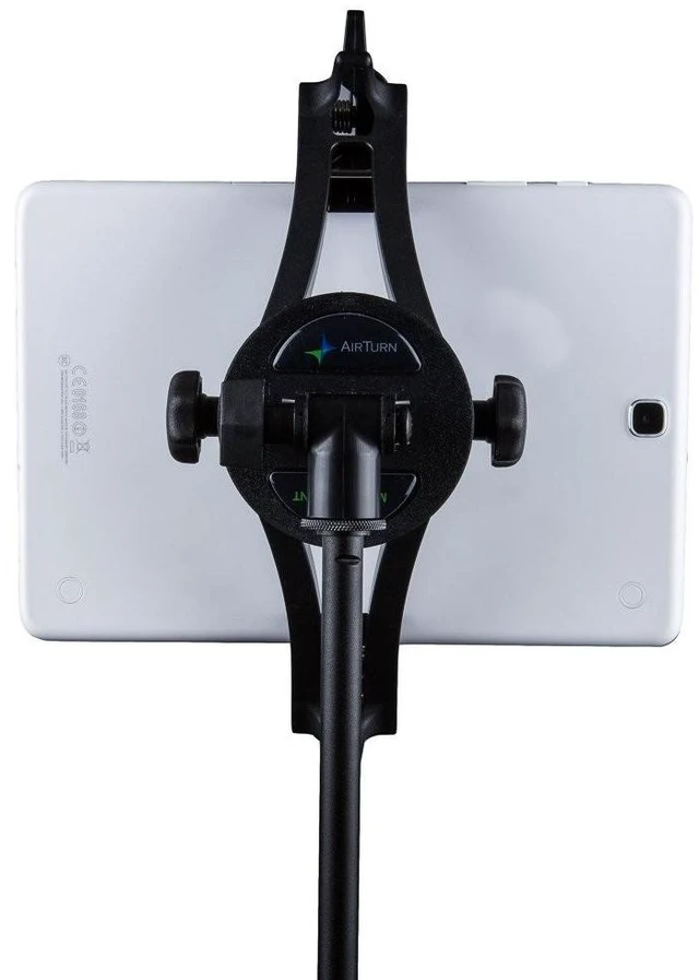 Alt view image 8 of 10 - AirTurn Manos Universal Tablet and Phone Holder (Mic Stand Not Included)