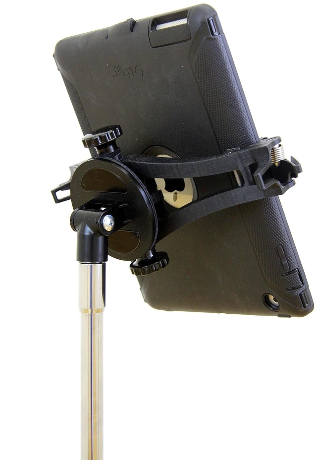 Alt view image 10 of 10 - AirTurn Manos Universal Tablet and Phone Holder (Mic Stand Not Included)