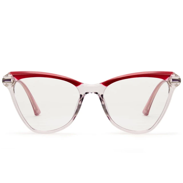Alt view image 6 of 10 - Cyxus Cat Eye Blue Light Blocking Glasses for Women Men Tr90 Frame Anti Eye Strain UV400 Protection Computer Glasses 8189 Purple