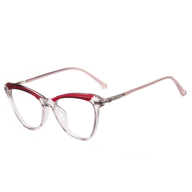 Alt view image 7 of 10 - Cyxus Cat Eye Blue Light Blocking Glasses for Women Men Tr90 Frame Anti Eye Strain UV400 Protection Computer Glasses 8189 Purple