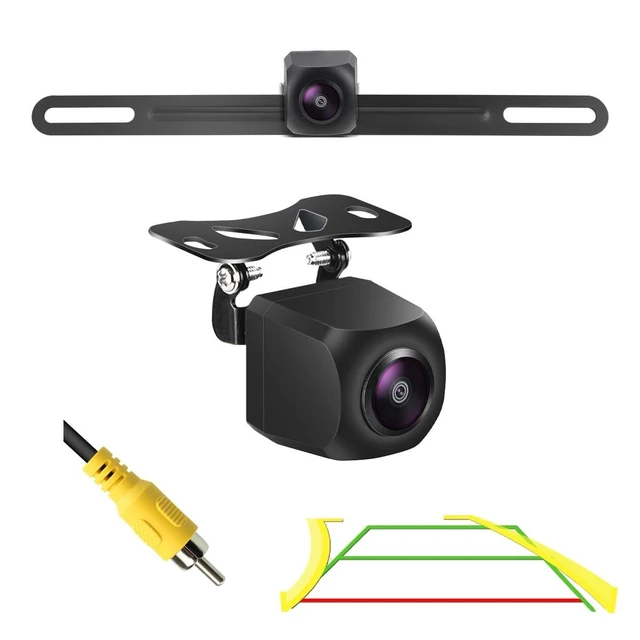 Alt view image 6 of 10 - 2in1 AHD 1080P Trajectory License Plate Backup Camera for Car, Truck, SUV, Minivan, Camper, RV, Pickup, GreenYi Rear View License Plate Frame Camera