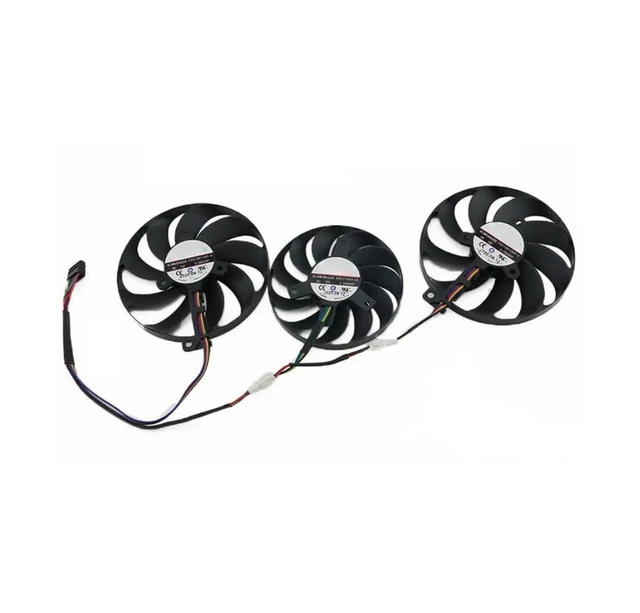 Alt view image 3 of 4 - AKUYAO Full Set 88mm/ 75mm GPU Cooling Fans Replacement for ASUS RX5600XT 5700 5700XT TUF X3 EVO Graphic Video Card