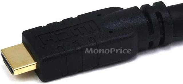 Alt view image 6 of 6 - Monoprice Standard HDMI to DVI Adapter Cable - 26AWG, CL2 in-Wall Rating, with Ferrite Cores, 720p, x.v.Color, 25 Feet, Black