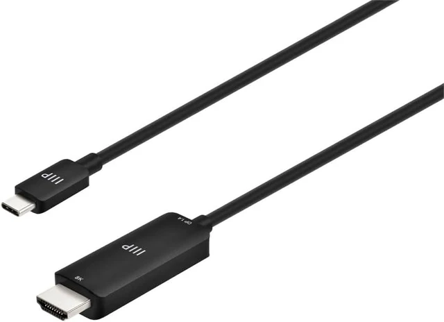 Alt view image 7 of 12 - Monoprice USB-C to HDMI 2.1 Active Cable - 8K60Hz Ultra High-Speed 10ft Black