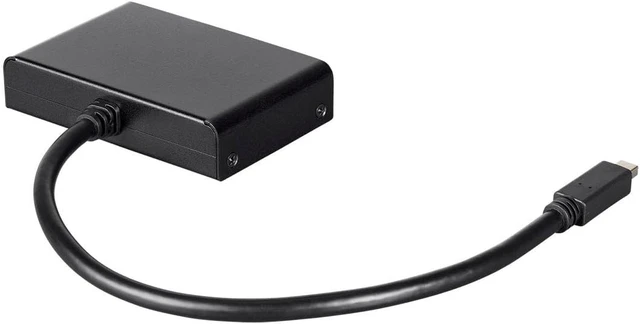 Alt view image 8 of 10 - Monoprice 2-Port Mini DisplayPort 1.2 to HDMI Multi-Stream Transport (MST) Hub, Mini DP to HDMI,Black
