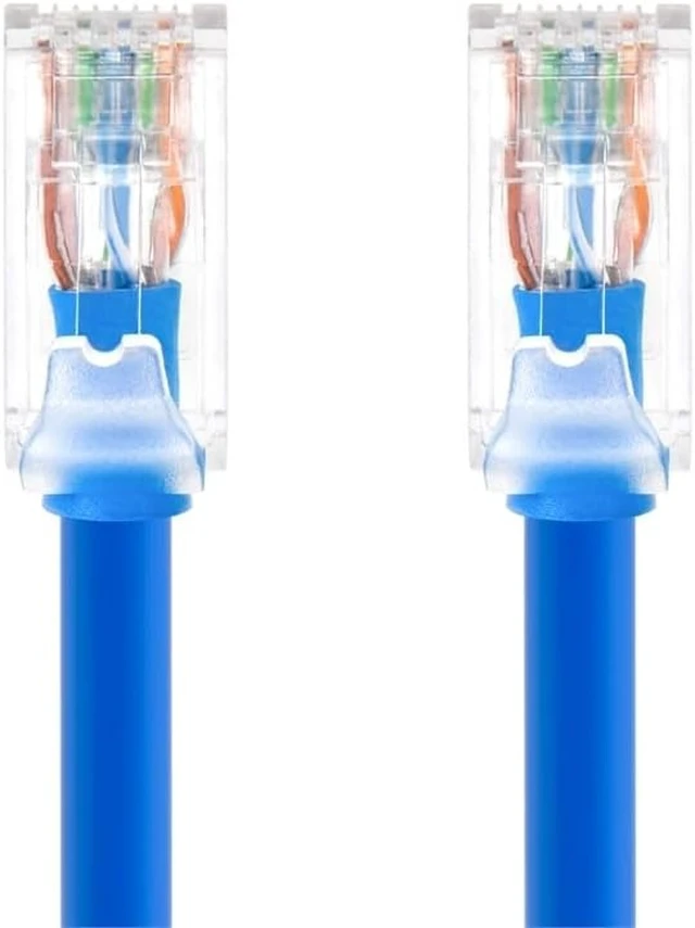 Alt view image 7 of 10 - Monoprice Cat6A Component Level Patch Cable - 50 Feet - Blue