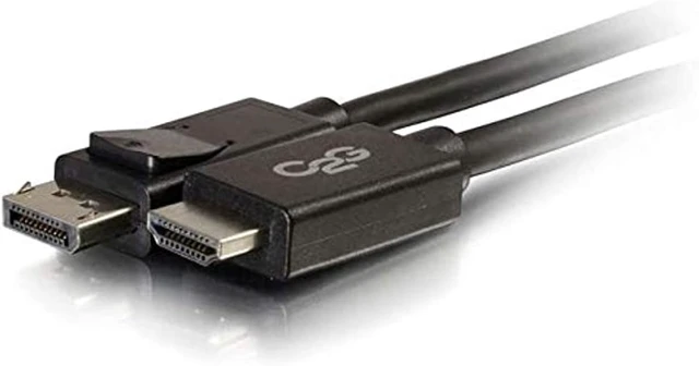Alt view image 4 of 4 - 15ft DisplayPort Male to HDMI Male Adapter Cable - Black (TAA Compliant)