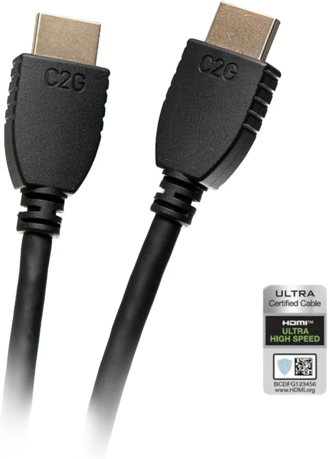 Alt view image 8 of 12 - C2G 6m (20ft) High Speed HDMI Cable with Ethernet - 4K 60Hz HDMI 2.0 Gold Plated