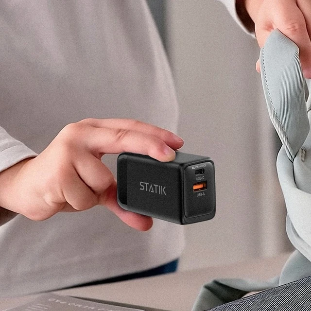 Alt view image 10 of 14 - Statik MagStack Slim (USB C to USB C Cable, 6FT) & GaN Charger 48W