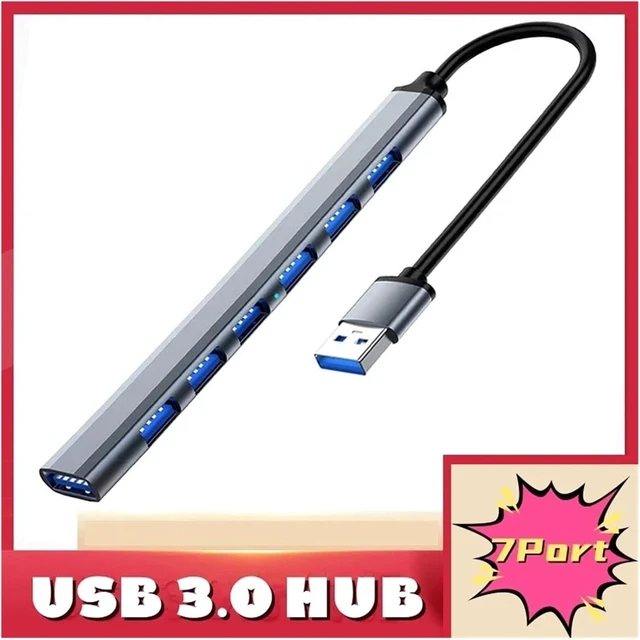 Alt view image 9 of 14 - 7 Ports USB 3 TY>pe C HUB Expander Splitter High Speed OTG Adapter Docking Station for PC Hard Drive Keyboard(4port Type-c Silver)