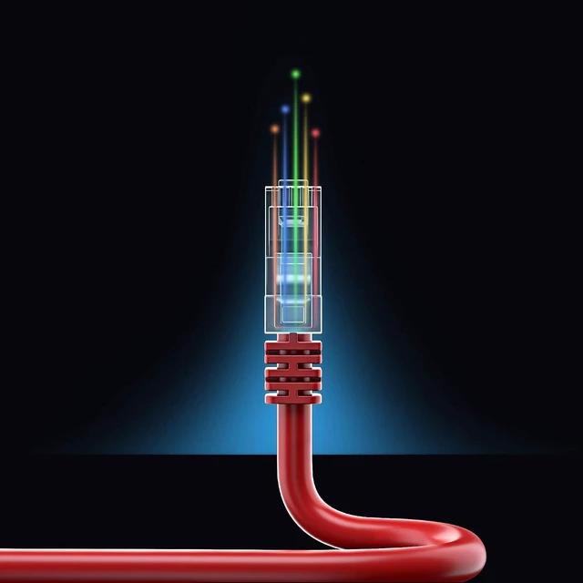 Alt view image 14 of 14 - Maximm Cat 6 Ethernet Cable, 12 Ft, Red, Round LAN Patch Cable, RJ45-10 Pack
