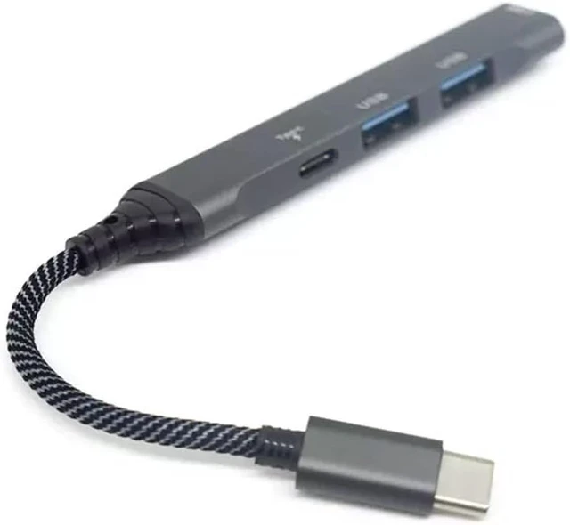 Alt view image 9 of 10 - 4-in-1 Hub PD USB C Adapter Compatible with Google Pixel 8/Pro/7a/7/Pro - Type-C Charger Port USB Splitter
