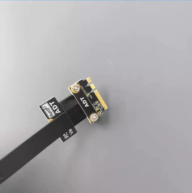 Alt view image 7 of 8 - ADT-Link M.2 Key A.E. to PCIe x16 Extension Cable for PCIe x16 Video Graphics Card to M.2 A.E Extender (10cm, R53SF)