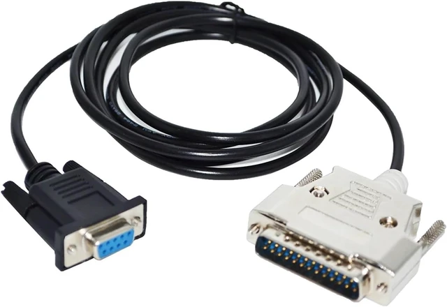 Alt view image 5 of 8 - RS232 DB9 D-SUB 9 PIN Female to DB25 25PIN Male Connector Adapter Converter Serial Printer Cable Fit Compatible E/SO/N TM-T88V Printer(1.8M)