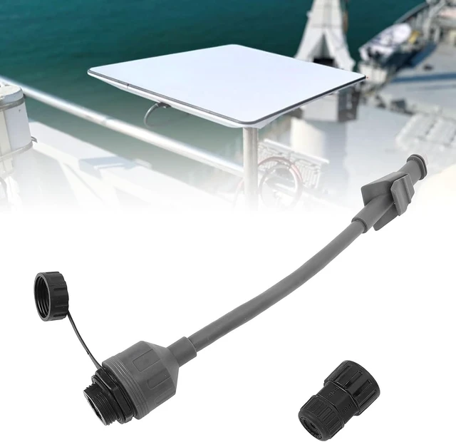 Alt view image 9 of 14 - Satellite Cable Extension,IP68 Water Proof SPX Male to RJ45 Cable Connector Adapter for Flat High Performance Ethernet Adapter