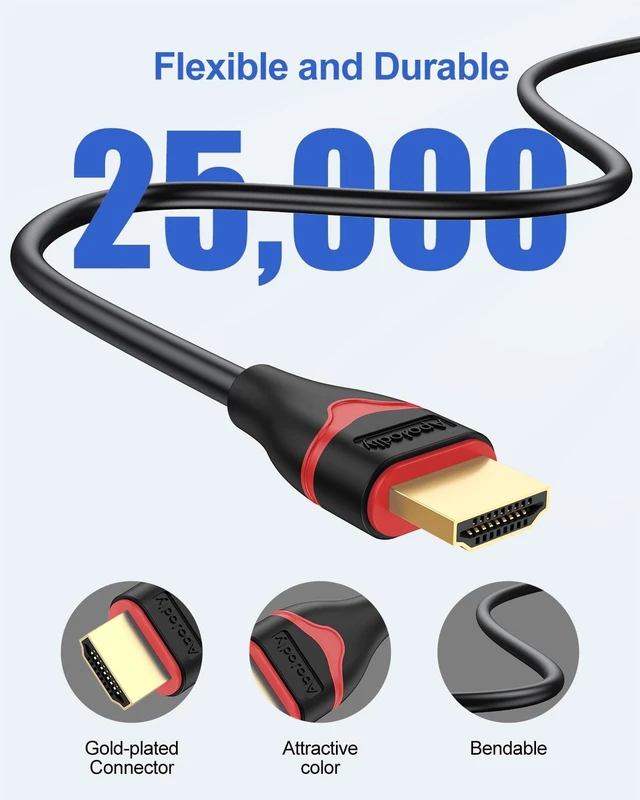 Alt view image 12 of 14 - 8K HDM Cable 6FT 10-Pack, 48Gbps Ultra High Speed HDMI 2.1 Cable