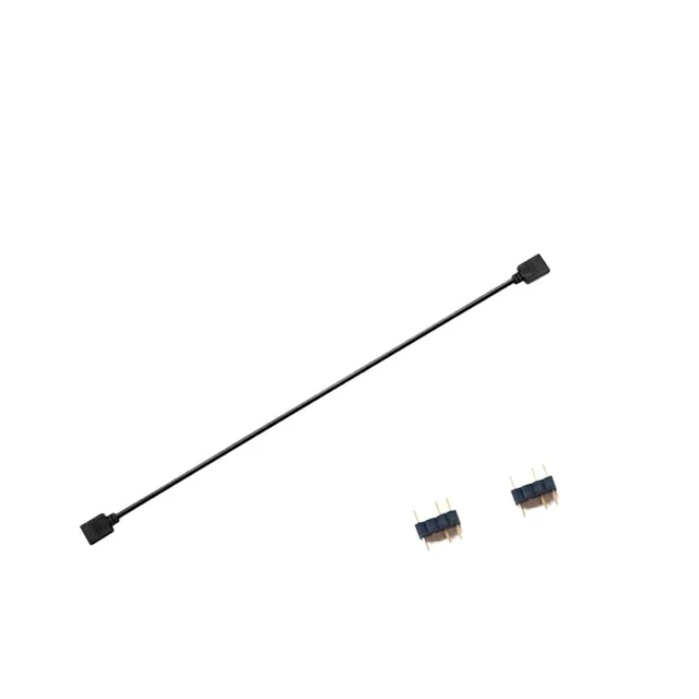 Alt view image 13 of 14 - 5V 3Pin ARGB Splitter Cable L*/ED Strip Computer 1 to 1 2 3 4 Extension Cord Adapter with Plug-in Accessories(5V 3Pin 1 to 1)