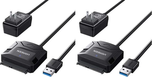 Alt view image 8 of 14 - UGREEN SATA to USB 3.0 Adapter Cable for 2.5/3.5-Inch HDD/SSD (Pack of 2)