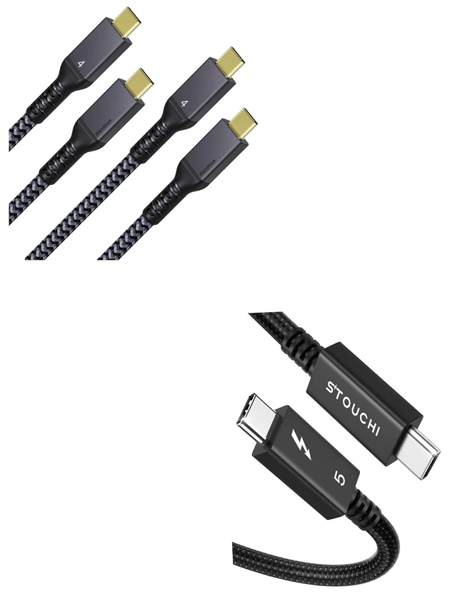 Alt view image 8 of 14 - Maxonar Intel Certified Thunderbolt 5 Cable+Thunderbolt 4 Cable