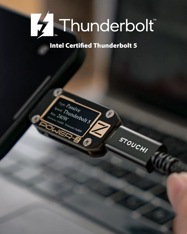 Alt view image 11 of 14 - Maxonar Intel Certified Thunderbolt 5 Cable+Thunderbolt 4 Cable