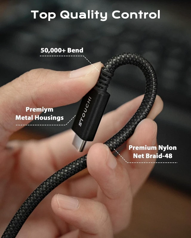 Alt view image 13 of 14 - Maxonar Intel Certified Thunderbolt 5 Cable+Thunderbolt 4 Cable