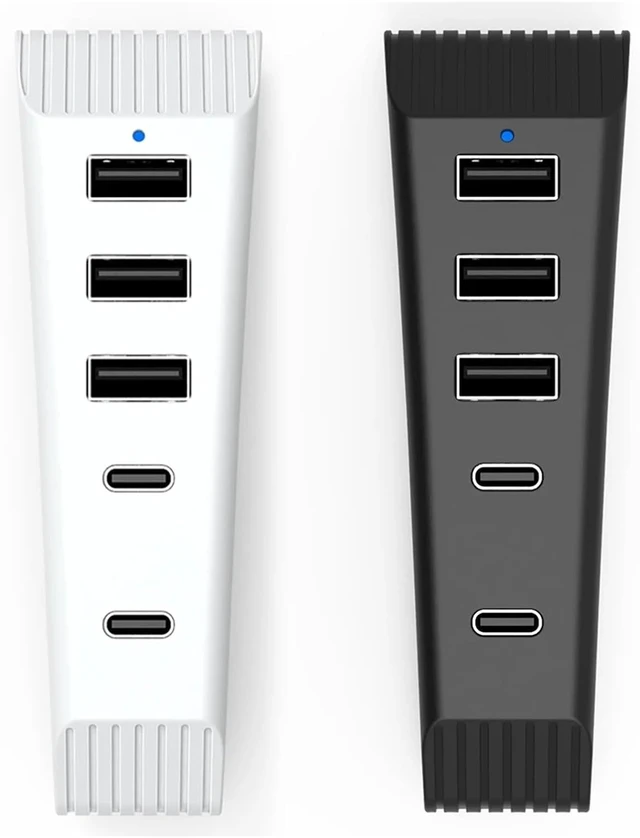 Alt view image 9 of 10 - 1PCS 5 In 1 USB Hub High-Speed Extra USB Port Extender With 3USB 1 Type C Port 1Type-C 3.1 For Game Console(Black)
