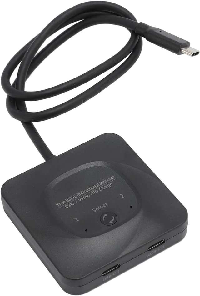 Alt view image 8 of 14 - Dpofirs USB C Video Bi-directional 1 Input 2 Output: Fast Charging USB C for Gaming Enthusiasts