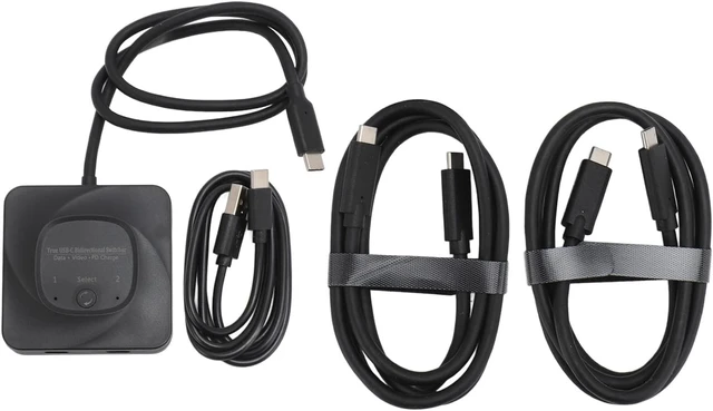 Alt view image 12 of 14 - Dpofirs USB C Video Bi-directional 1 Input 2 Output: Fast Charging USB C for Gaming Enthusiasts
