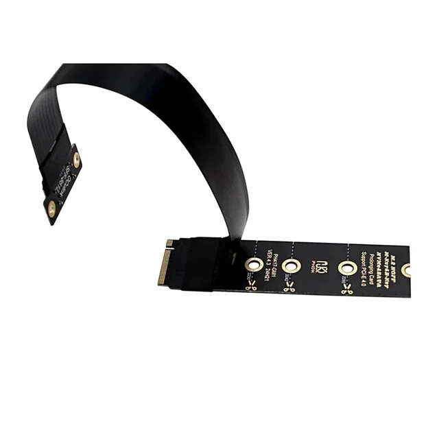 Alt view image 8 of 10 - M.2 NVME to Oculink 4i Extension Cable for SSD Graphics Card M2 M Key to SFF-8612 Adapter PCIe 4.0 Gen4 Cable for Desktop(15cm)