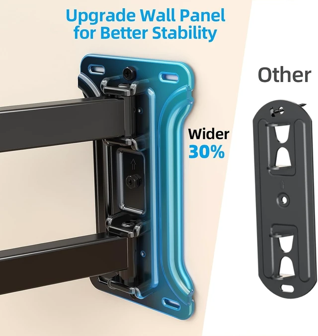 Alt view image 13 of 13 - HCMOUNTING Corner TV Wall Mount Long Arm TV Mount Bracket for 3280 TVs