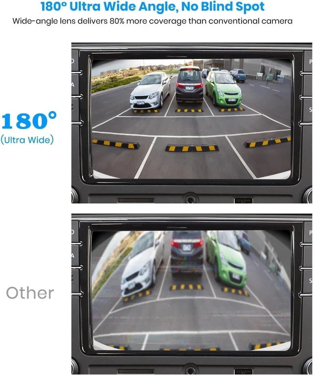 Alt view image 12 of 14 - AUTO-VOX 180° Front/Backup Camera, OEM Mini Style, Screw-Free Easy Install, Side/Rear View Camera, IP69K Waterproof & 0.1Lux Low Light Back Up Camera for SUV/Pickup Truck/RV/Van/Camper/Car