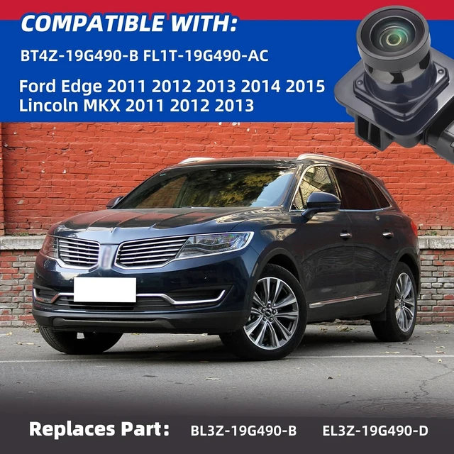 Alt view image 9 of 14 - Rear View Backup Camera Compatible with Ford Edge 2011 2012 2013 2014 2015 Lincoln MKX 2011 2012 2013 Parking Assist Camera Replace# BT4Z-19G490-B FL1T-19G490-AC
