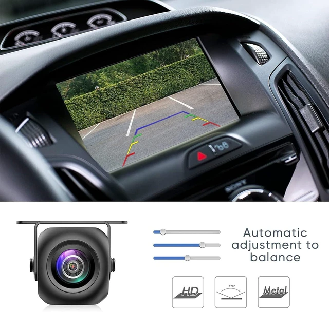 Alt view image 9 of 14 - PixelMan PMD2A Backup Camera, Upgrade HD Metal 170 Degree Wide Angle Rear View Reversing Camera,Super Night Vision IP69 Waterproof Universal Reverse Rearview Cam for Car Vehicle SUV RV Pickup