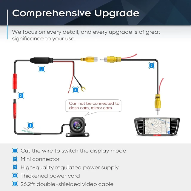Alt view image 13 of 14 - PixelMan PMD2A Backup Camera, Upgrade HD Metal 170 Degree Wide Angle Rear View Reversing Camera,Super Night Vision IP69 Waterproof Universal Reverse Rearview Cam for Car Vehicle SUV RV Pickup