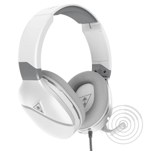 Alt view image 10 of 14 - Turtle Beach Recon 200 Gen 2 Powered Gaming Headset for Xbox Series X, Xbox Series S, & Xbox One, PlayStation 5, PS4, Nintendo Switch, Mobile, & PC with 3.5mm connection - White
