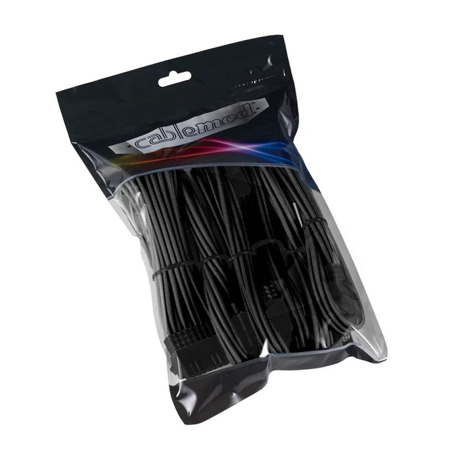 Alt view image 8 of 8 - CableMod Pro ModMesh Sleeved Cable Extension Kit (Black)