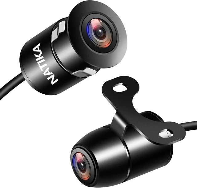 Alt view image 8 of 14 - NATIKA Backup/Front/Side View Camera: No Distortion Effect Starlight Night Vision HD Metal Flush or Surface Mount 720P AHD and TVI Reverse Rear View Backup Camera for Cars Pickup Trucks SUVs RVs Vans
