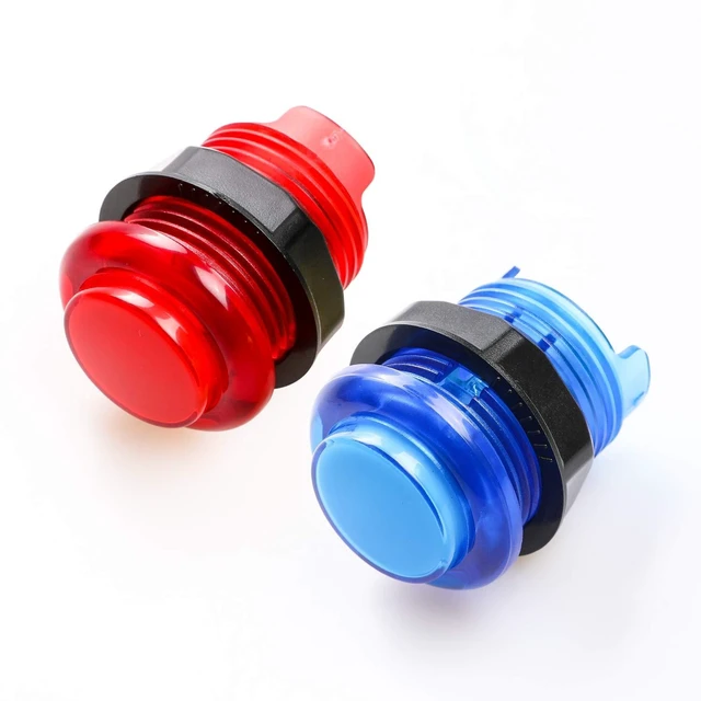 Alt view image 12 of 14 - 2 Player led arcade buttons and joysticks DIY kit 2x joysticks + 20x led arcade buttons game controller kit for MAME and Raspberry Pi - Red + Blue Color