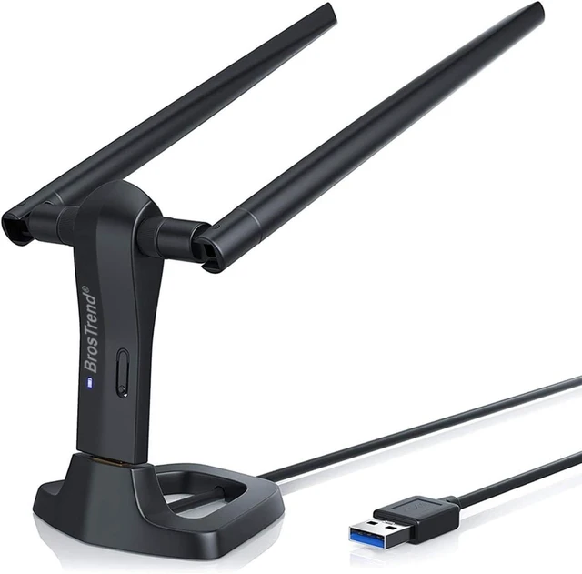 Alt view image 8 of 13 - BrosTrend Linux WiFi Adapter for Ubuntu, Mint, Kali, Debian, Lubuntu, Xubuntu, Mate, Zorin, PureOS, Raspberry Pi 2+, Windows 11, 1200Mbps, 5GHz/2.4GHz, Long Range 2X5dBi Antennas, USB3.0