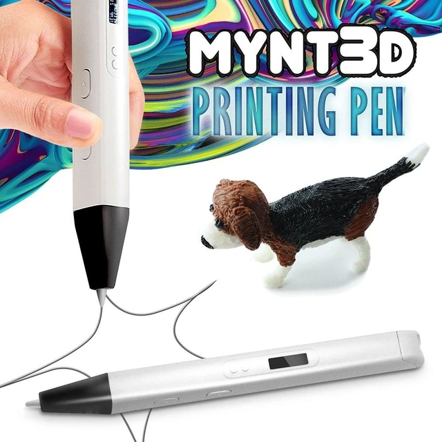 Alt view image 9 of 12 - MYNT3D Professional Printing 3D Pen with OLED Display