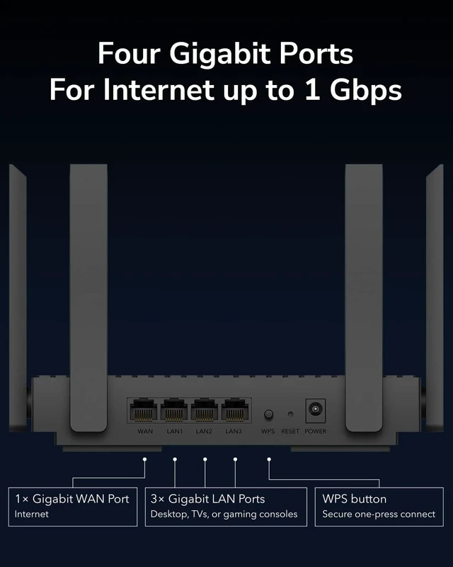 Alt view image 13 of 14 - Cudy New AX3000 Dual Band Wi-Fi 6 Router, Mesh Wi-Fi Router, 802.11ax Internet Router, 160MHz, MU-MIMO, OFDMA, WireGuard, OpenVPN, WPA3, WR3000