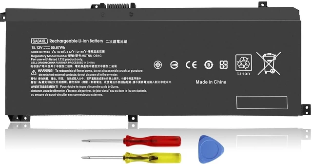 Alt view image 7 of 12 - SA04XL Battery for HP Envy X360 Battery Replacement 15m-ds0011dx 15m-dr0012dx 15m-dr0011dx 15m-ds0xxx 15m-dr0xxx 15t-dr100 15m-dr1xxx 17t-cg100 17-cg100 15M-DR 15M-DS Laptop L43267-005 L43248-AC2
