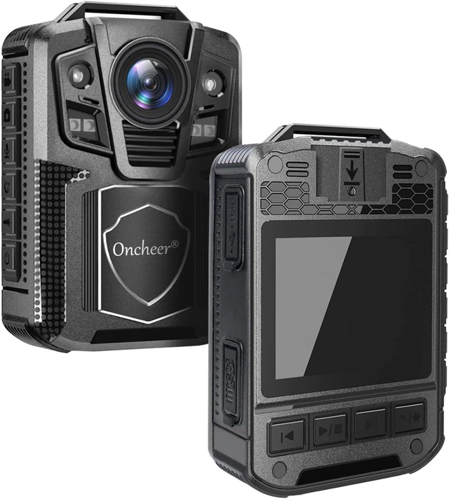 Alt view image 8 of 14 - 1080P Patrol Sport Body Camera, Video Recorder Cams with 64G SD Card, Shoulder & Waist Clip, Infrared Night Vision Bodycam, 24H Continous Record for Police Security Guards Sporting Trip