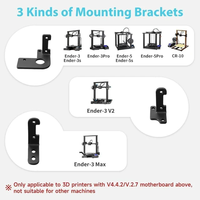 Alt view image 10 of 12 - Creality CR Touch Auto Leveling Kit, 3D Printer Bed Auto Leveling Sensor Kit for Ender 3/ Ender 3 Pro/Ender 3 V2/ Ender 3 Max/Ender 5/ and CR 10 with 32 Bit V4.2.2/V4.2.7 Mainboard