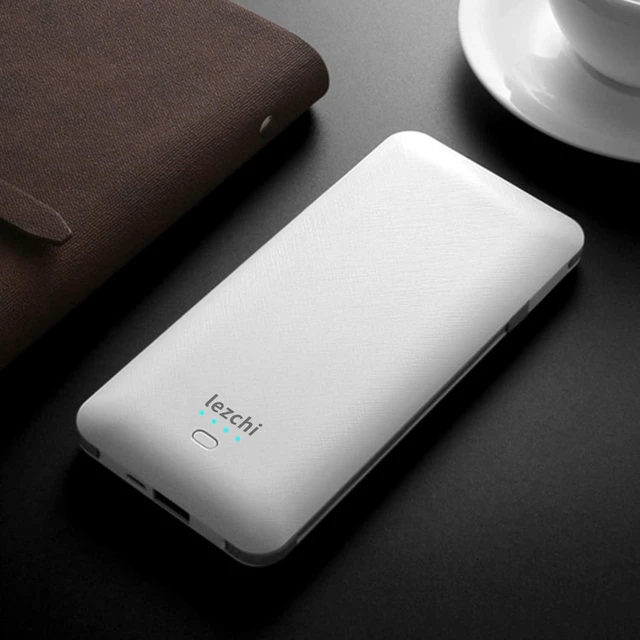 Alt view image 12 of 12 - Portable Power Bank, Ultra Slim 10000mAh Portable Charger, USB C External Battery Pack with Built-in AC Plug, Charging Cable, Output Port, Compatible with All Kinds of Cellphones