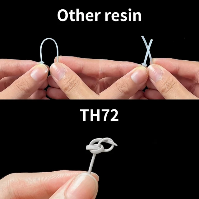Alt view image 14 of 14 - RESIONE 3D Printer Resin - TH72 Flexible Tough Resin for Long-Lasting Toughness and High Elongation- Ideal for Impact Resistant 3D Printing of Figurines,Medium Grey 1KG